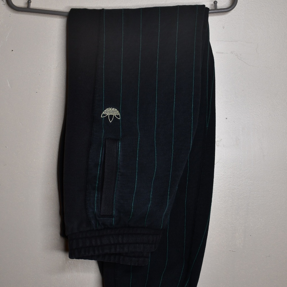 Adidas Black Stripped Tyshawn Sweats Size XS